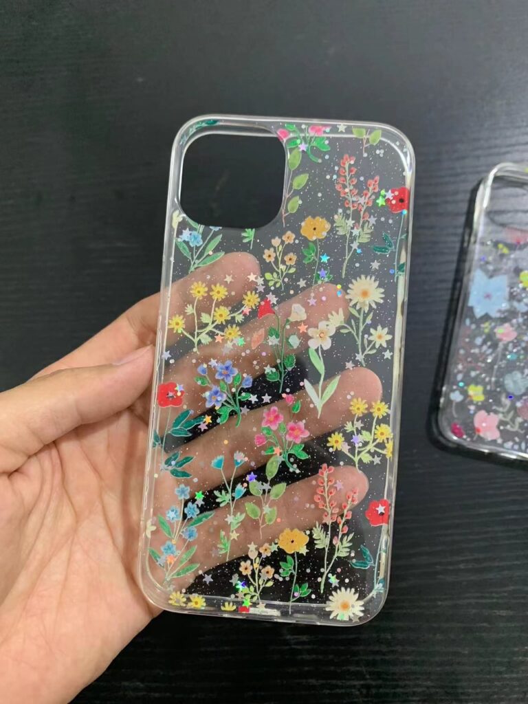 glitter shining phone case