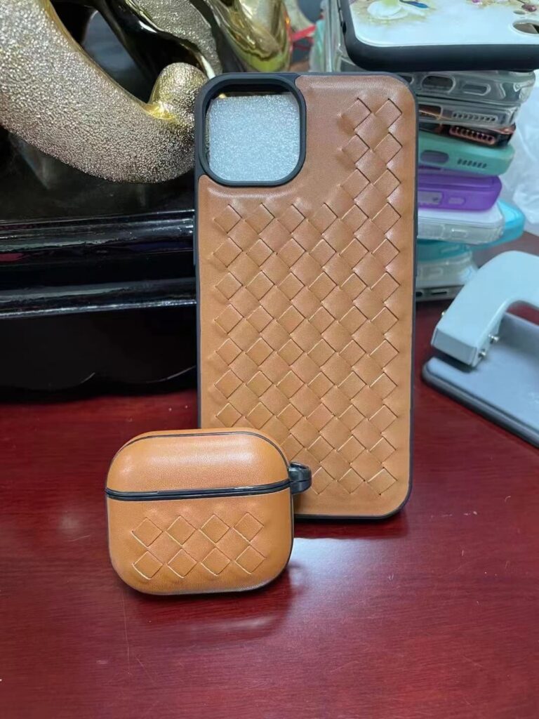 handmade pu leather phone case & airpod case