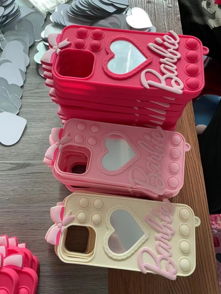 silicone phone case with mirror
